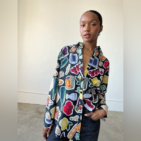 Lisa Says Gah Tessa Button Down Shirt - Picture 1 of 5